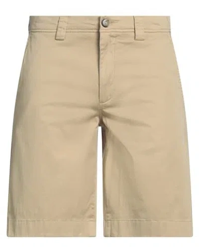 Woolrich Man Shorts & Bermuda Shorts Sand Size 32 Cotton, Elastane In Brown