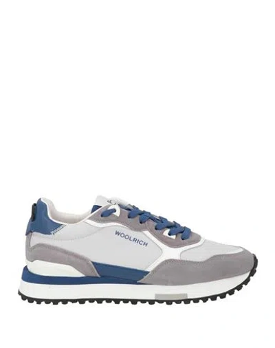Woolrich Man Sneakers Light Grey Size 8 Textile Fibers, Leather In Multi