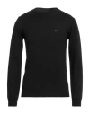Woolrich Man Sweater Black Size L Virgin Wool In Black