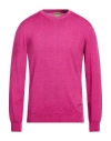 Woolrich Man Sweater Magenta Size L Wool In Purple