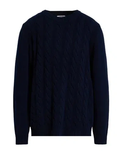Woolrich Man Sweater Midnight Blue Size L Virgin Wool