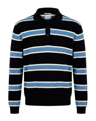 Woolrich Man Sweater Midnight Blue Size S Cotton In Black