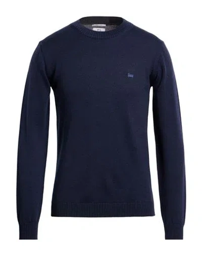 Woolrich Man Sweater Midnight Blue Size S Virgin Wool
