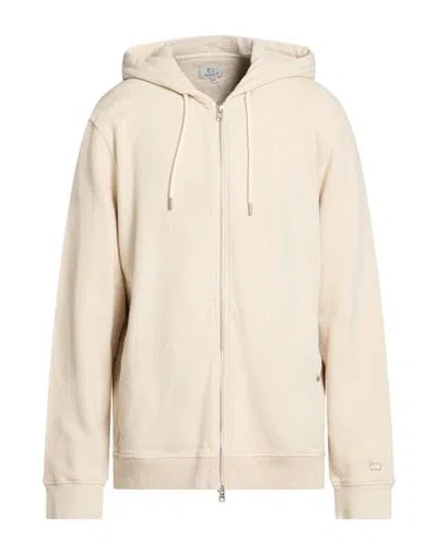 Woolrich Man Sweatshirt Beige Size Xxxl Cotton, Linen In Neutral