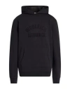 Woolrich Man Sweatshirt Black Size L Cotton In Black