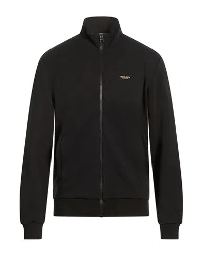 Woolrich Man Sweatshirt Black Size Xl Cotton, Polyester, Elastane