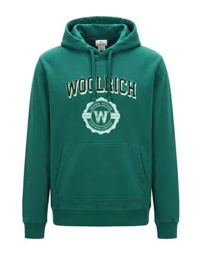 Woolrich Man Sweatshirt Green Size S Cotton