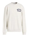 Woolrich Man Sweatshirt Grey Size L Cotton In White