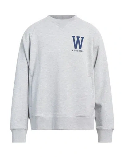 Woolrich Man Sweatshirt Light Grey Size Xl Cotton, Polyester