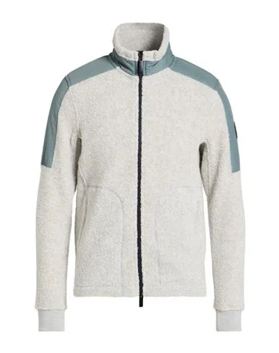 Woolrich Man Sweatshirt Light Grey Size L Wool, Polyamide, Polyester, Cotton In Gray