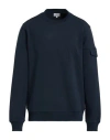 Woolrich Man Sweatshirt Midnight Blue Size L Cotton, Polyester, Elastane In Multi