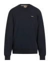 Woolrich Man Sweatshirt Midnight Blue Size S Cotton, Polyester, Elastane In Blue