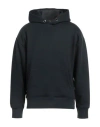 Woolrich Man Sweatshirt Navy Size L Cotton, Polyester In Navy Blue