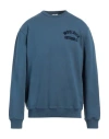Woolrich Man Sweatshirt Slate Blue Size L Cotton