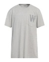 Woolrich Man T-shirt Light Grey Size Xl Cotton In Gray