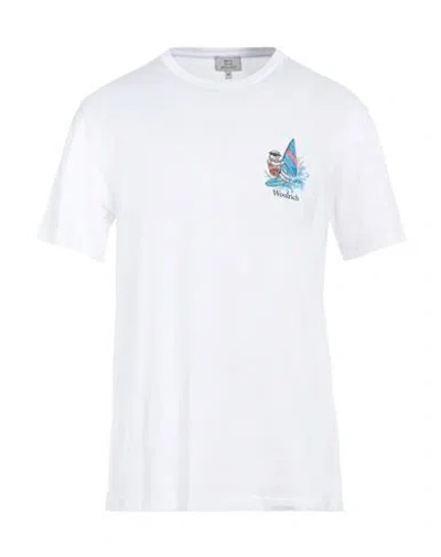 WOOLRICH WOOLRICH MAN T-SHIRT WHITE SIZE M COTTON
