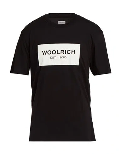 Woolrich Man T-shirt Black Size M Cotton