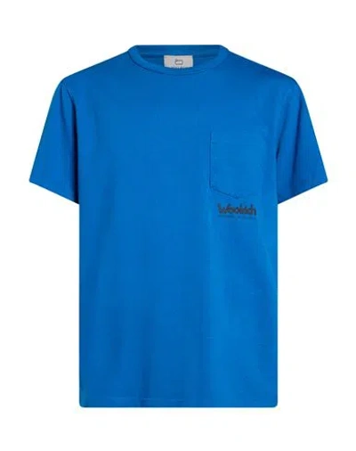 Woolrich Man T-shirt Blue Size S Cotton