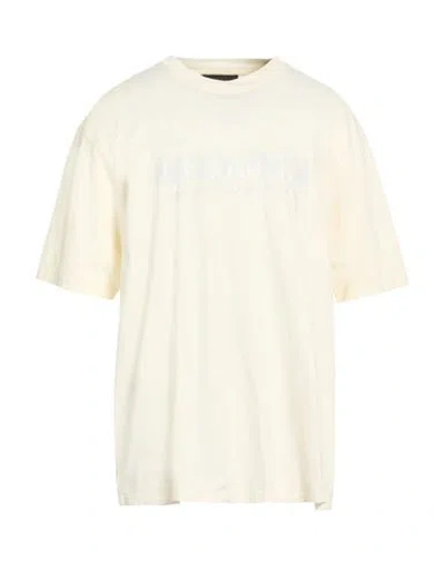 Woolrich Man T-shirt Ivory Size M Cotton In Neutral