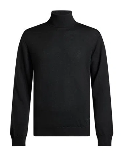 Woolrich Man Turtleneck Black Size S Wool In Multi