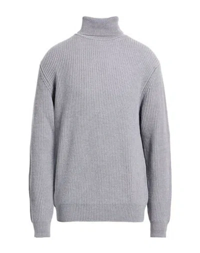 Woolrich Man Turtleneck Grey Size S Virgin Wool In Multi