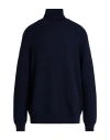 Woolrich Man Turtleneck Midnight Blue Size Xxxl Virgin Wool In Animal Print