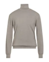 Woolrich Man Turtleneck Sand Size L Wool In Gray
