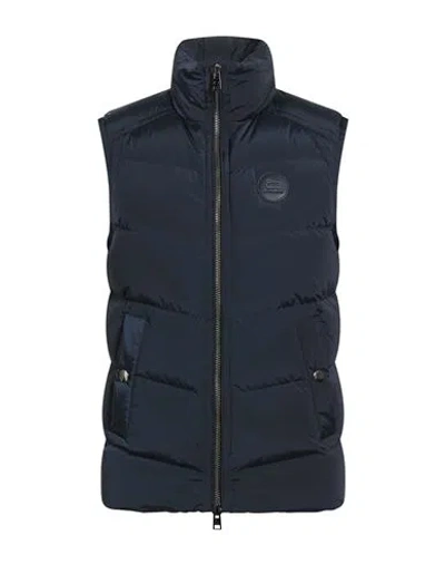 Woolrich Man Vest Midnight Blue Size M Polyamide, Elastane