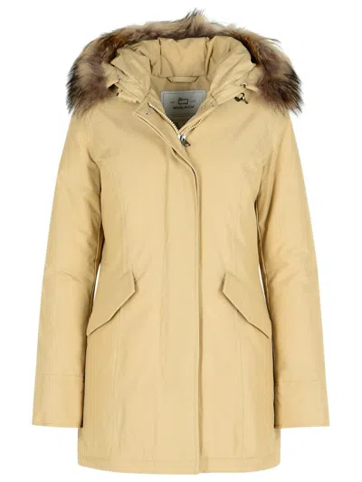 Woolrich Marka 'artic' In Beige Cotton Blend In Neutral