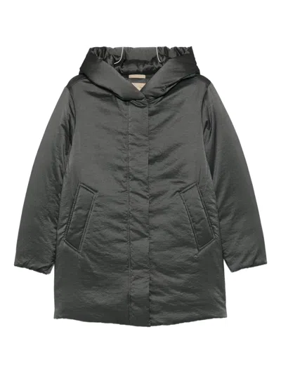 Woolrich Marylin Hooded Pocket Coat In Gray