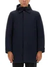 Woolrich Tailored Blue Nylon Jacket With Primaloft Insulation In Blue