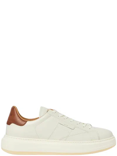 Woolrich Men's Calf Leather Sneakers In Neutral