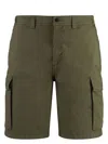 Woolrich Men's Cotton Bermuda Shorts In Green
