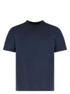 Woolrich Crew Neck Embroidered Logo T-shirt In Blue