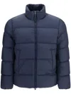 Woolrich Cloud Eagle Quilted Down Jacket In Blue