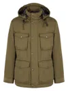 Woolrich Men's Field Hooded Parka In Green
