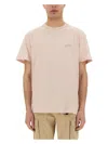 Woolrich Flamed Cotton T Shirt In Pink