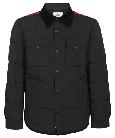 Woolrich Men's Heritage Terrain Padded Jacket For Colder Weather (fw22) In Black