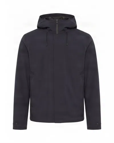 Woolrich Men's Hooded Water-resistant Jacket In Melton Blue