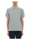 Woolrich "mackinack" Polo Shirt Short Sleeves In Green