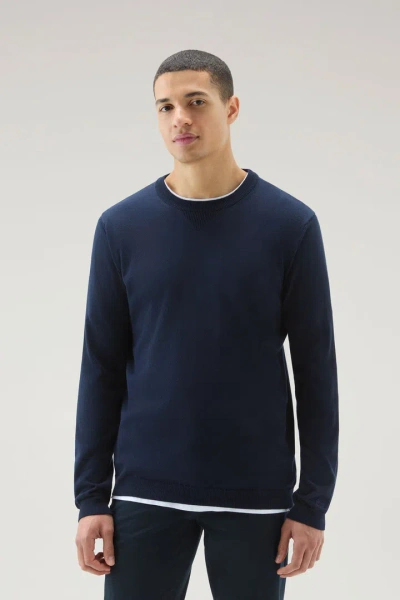 Woolrich Men Melton Blue Size 3xl In Melton Blue