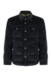 Woolrich Corduroy Down-filled Alaskan Overshirt In Blue