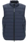 Woolrich Sundance Vest In Blue Microfiber In Blue