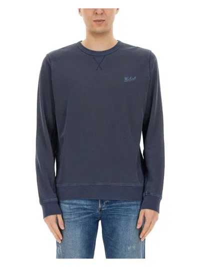 WOOLRICH MEN'S SWEATSHIRT WITH LOGO