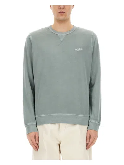 WOOLRICH MEN'S SWEATSHIRT WITH LOGO