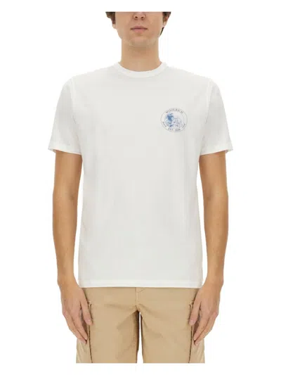 WOOLRICH MEN'S T-SHIRT WITH PRINT