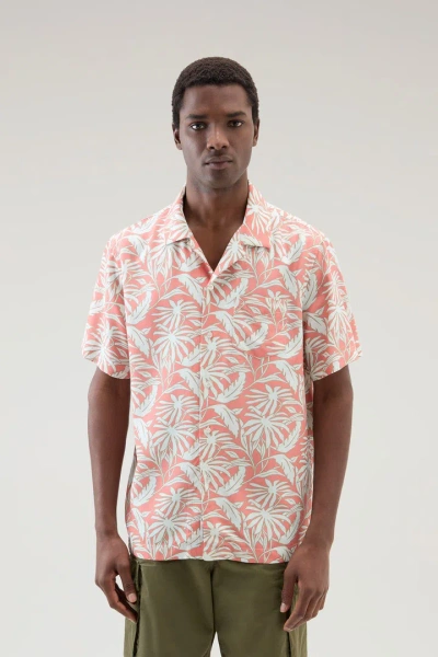 Woolrich Men Tropical Coral Sand Size S In Tropical Coral Sand