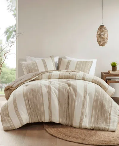 Woolrich Mesa Stone Washed 3-pc. Comforter Set, Full/queen In Brown