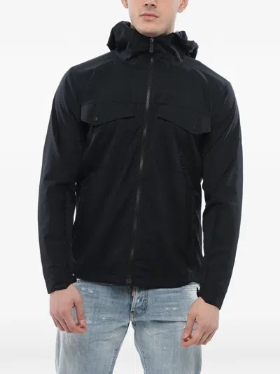 Woolrich Mesh Hooded Grid-texture Jacket In Animal Print