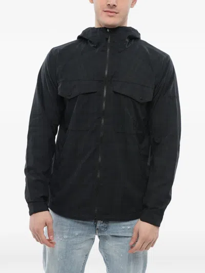 Woolrich Mesh Hooded Jacket In Black